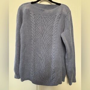 Tommy Hilfiger Light Blue Cable Knit Sweater